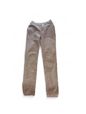 Free people white and gray vertical striped corduroy pants size 25